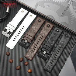 Genuine leather watch strap 22 24 26 27 28 30 32mm watchband for diesel DZ7370 DZ7313 DZ7413 DZ7257 watch band leather bracelet