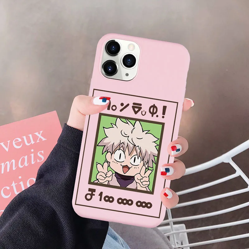 HUNTER x HUNTER HxH فون کیس برائے iPhone 12 11 Pro XS MAX X 7 SE20 X XR 8 Plus Gon Killua Anime Candy Silicone Soft Cover Coque