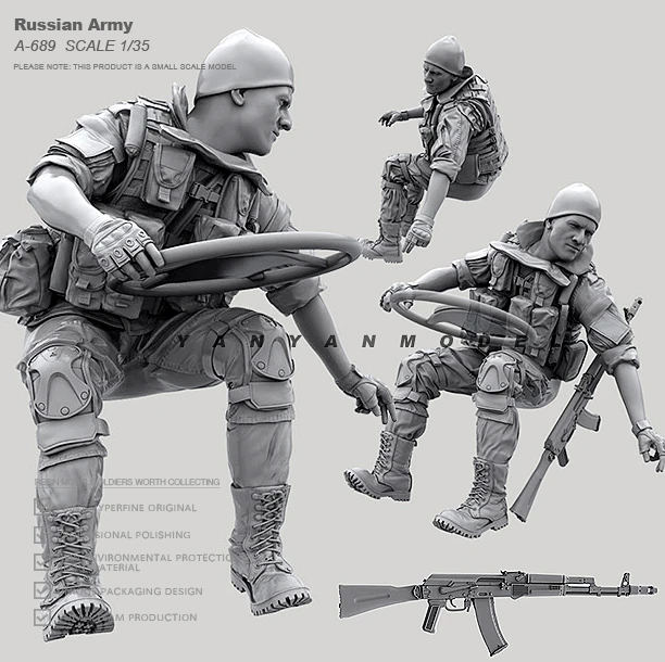 

1/35 Resin model kits DIY figure Russian soldier self-assembled A-689
