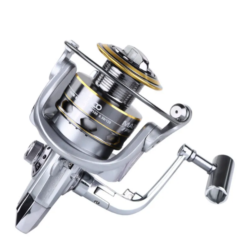 High Speed 5.2:1 Spinning Reel Fresh/Saltwater Trolling Fishing Reel Magnetic Brake System Distant Vessel Carretilha De Pesca