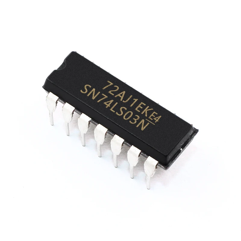 5 Pcs Polouta SN74LS03N DIP-16 Four 2-input Positive NAND Gate IC Chip Acoustic Components Kits Arduino Nano Integrated Circuit