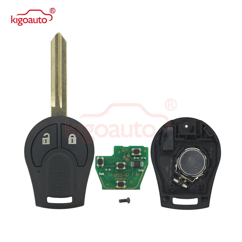 Kigoauto 433mhz ASK ID46 Chip PCF7936 kluczyk samochodowy z pilotem nadające się do NISSAN CWTWB1U761 Juke March Qashqai Sunny Sylphy Tiida X-Trail