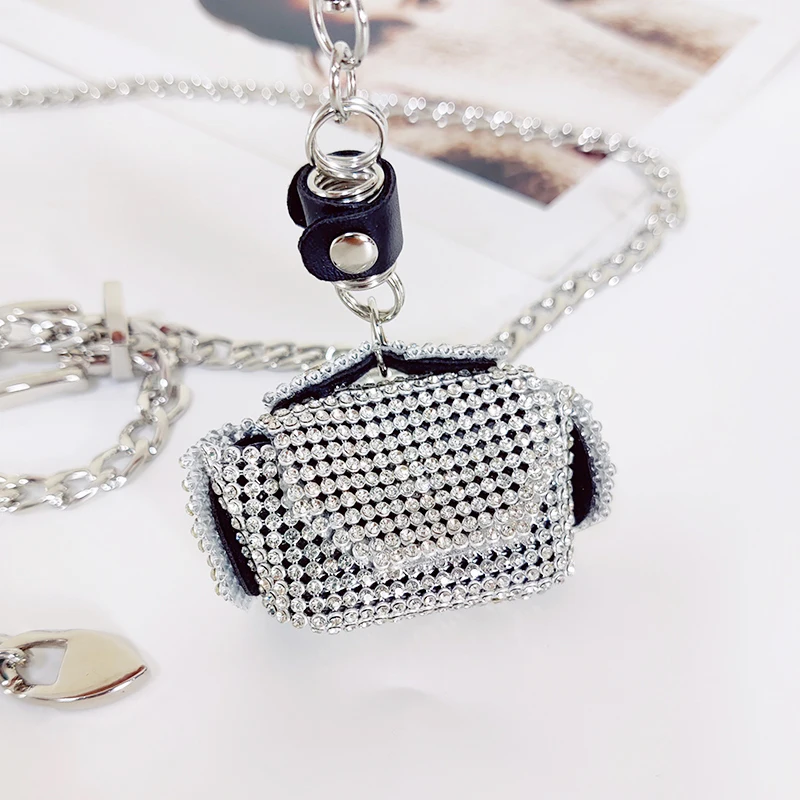Women Chain Fanny Pack Fashion Luxury Brand Chest Pack Mini Shine With Diamonds Chain Belts For Pants Dress Accesorios Mujer