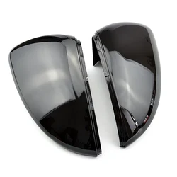 For Volkswagen For VW Passat B7 CC Scirocco MK3 Jetta MK6 EOS Beetle R Black Side Wing Rearview Mirror Cover Trim Caps Case