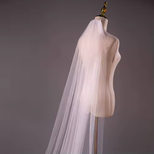 Wholesale Soft Tulle 3Meter 5Meter White Ivory Voile Mariee Long Wedding Veil With Metal Comb Bridal Headwear Vestido De Noiva - Image 4