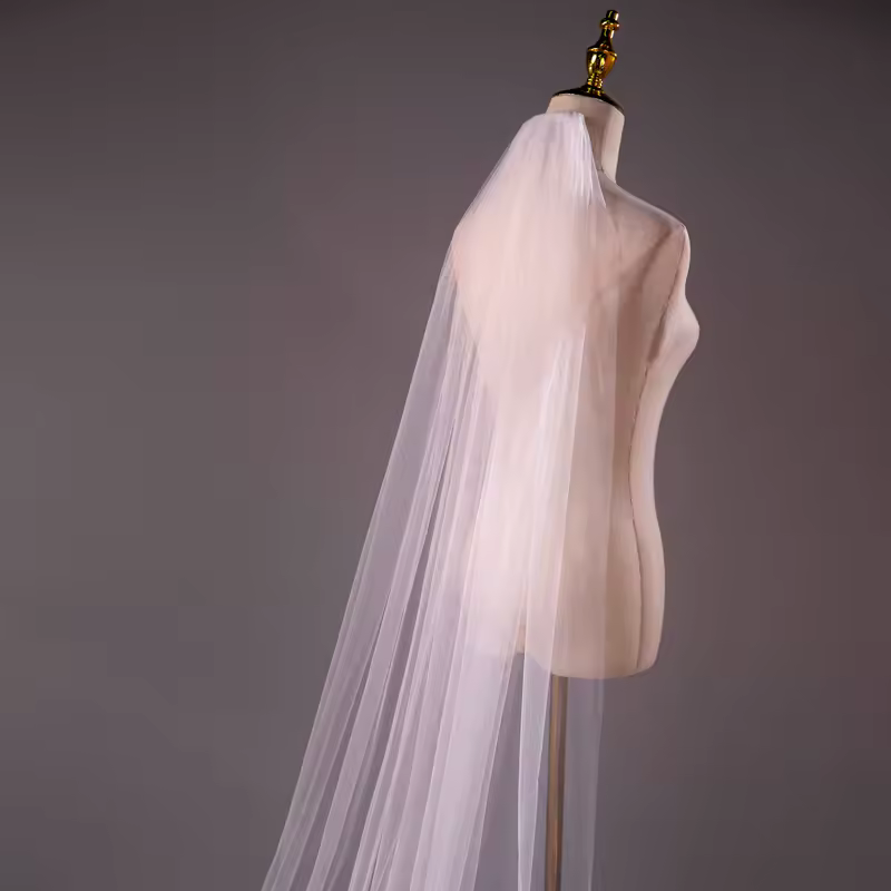 Wholesale Soft Tulle 3Meter 5Meter White Ivory Voile Mariee Long Wedding Veil With Metal Comb Bridal Headwear Vestido De Noiva - Image 4
