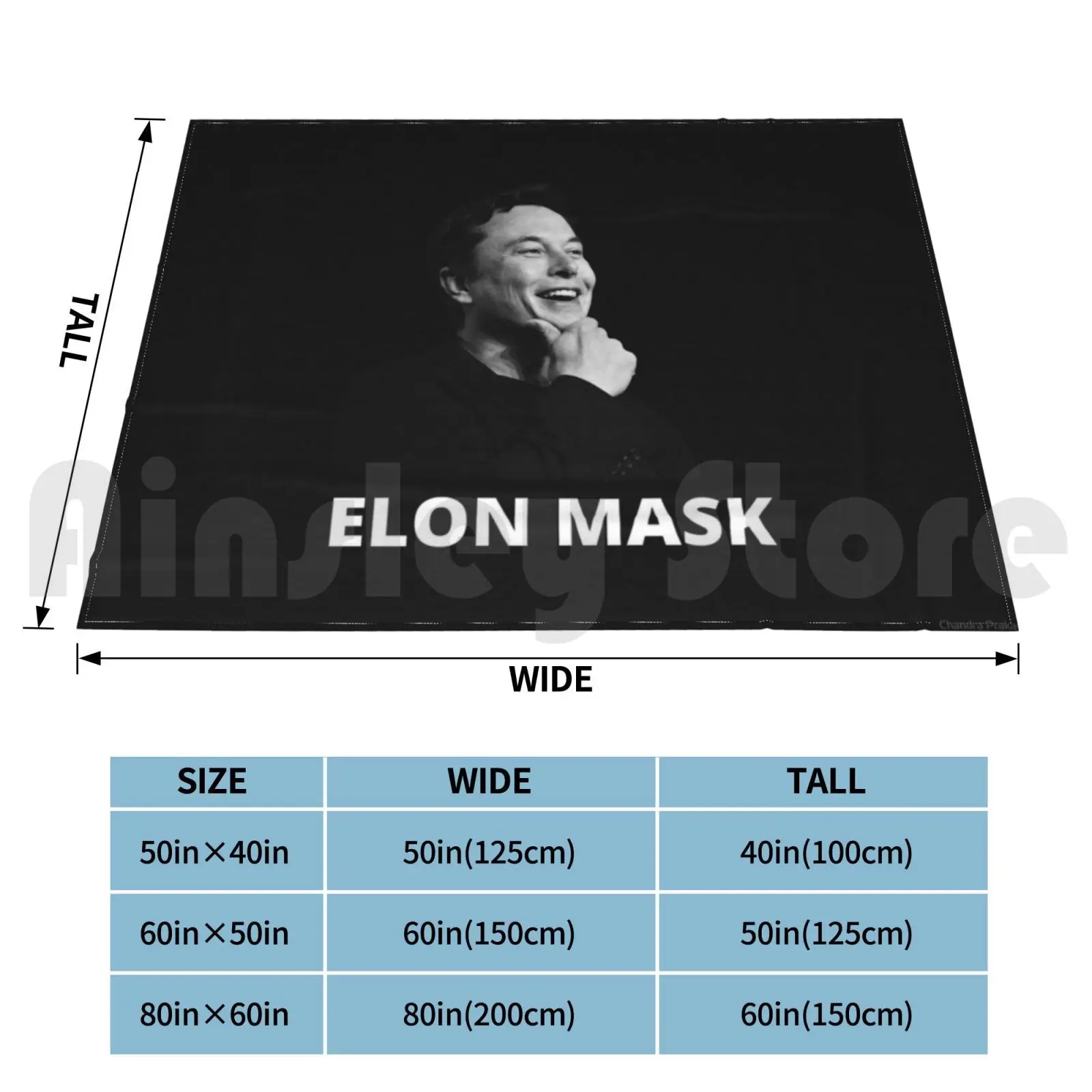 Elon Blanket Fashion Custom Elon Elon Musk Cool Trending Latest Stylish Funny