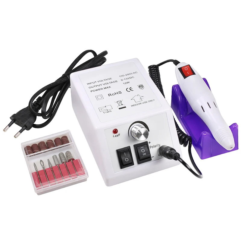 Clou Beaute 20000RPM Electric File Drill Nail Art Bit Cutter to Remove  Pedicure Polisher Tools Grinder Polisher Set Manicure