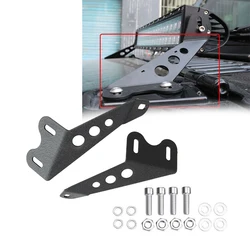 22 inch Upper Engine Hood LED Light Bar Mount Brackets Holders Jeep Wrangler JK/ Unlimited JKU 2007-2017 Headlight Brackets