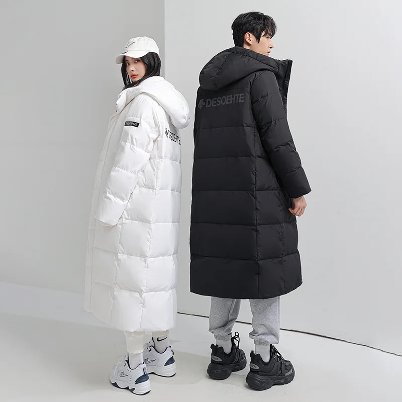 Nam Thương Hiệu Dài Xuống Áo Khoác Nam Mùa Đông 2021 Hàng Hóa Áo Khoác Áo Khoác Cặp Hoodie Chống Gió Hông Hợp Dạo Phố Áo Khoác Cho nam