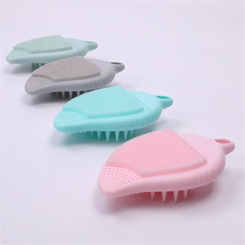 2 in 1 Silicone Facial Cleansing Brush Double-Sided Blackhead Removal Face Clean Device Head Massager Deep Pore Acne Clean Brush