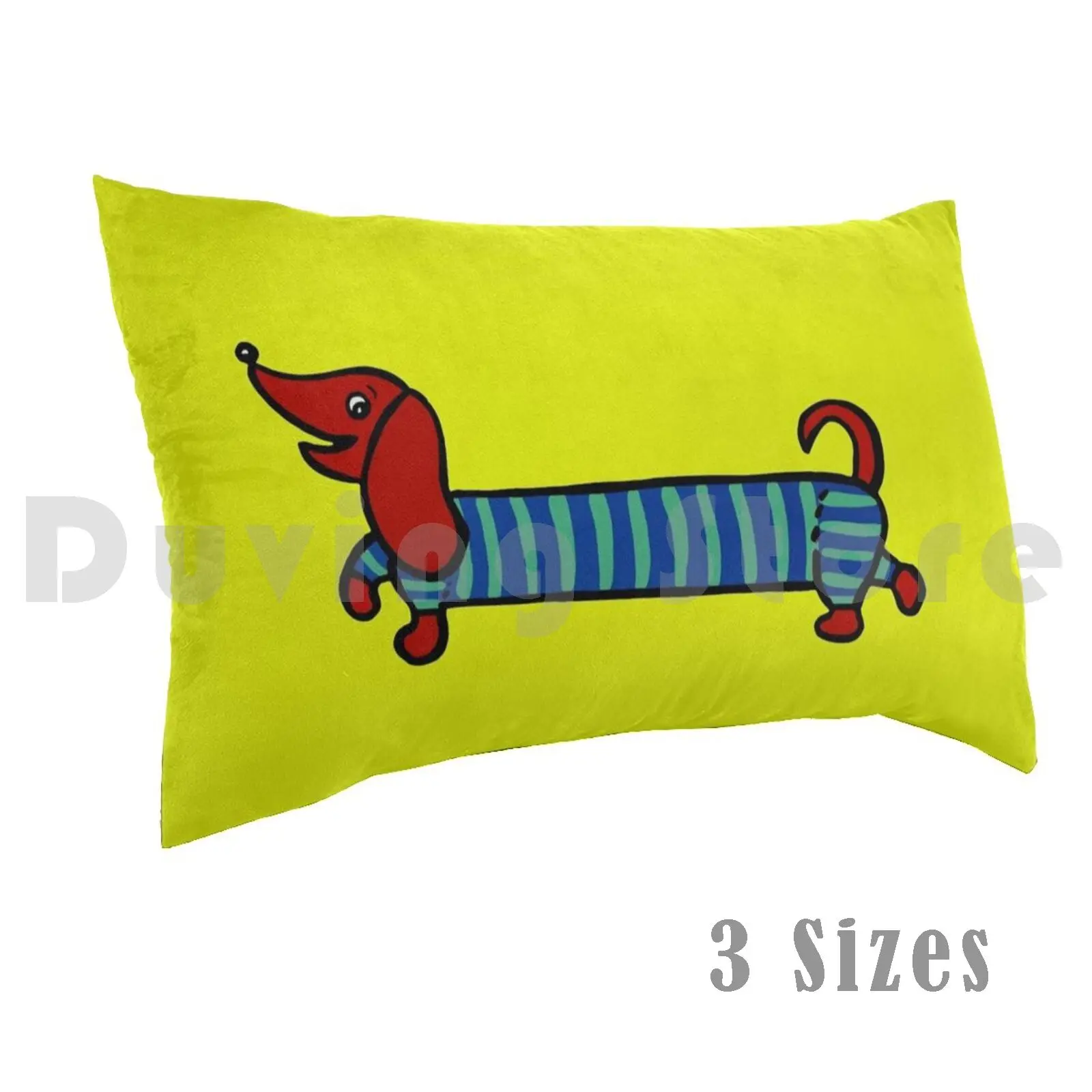 Red DachshundPillow case Red Dachshund Dachshund Doxie Mini Doxie Red Doxie Teckel Sausage Dog Mini