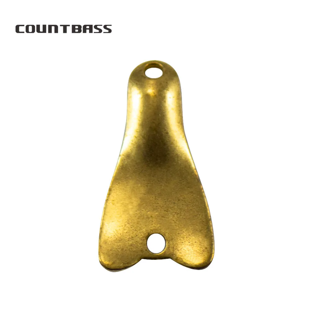 

COUNTBASS 50pcs Brass Fliper Fishing Spoon Blanks 2g ( 5/64oz) Trout Area Spinning , Bass Pike Baits Unpainted Angler's Lures