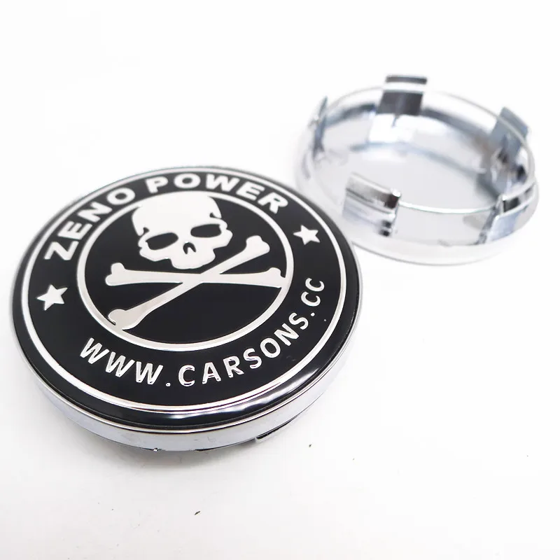 4pcs 59mm For Skull Car Wheel Center Hub Cap Cover 56mm Emblem Badge Sticker Auto Styling