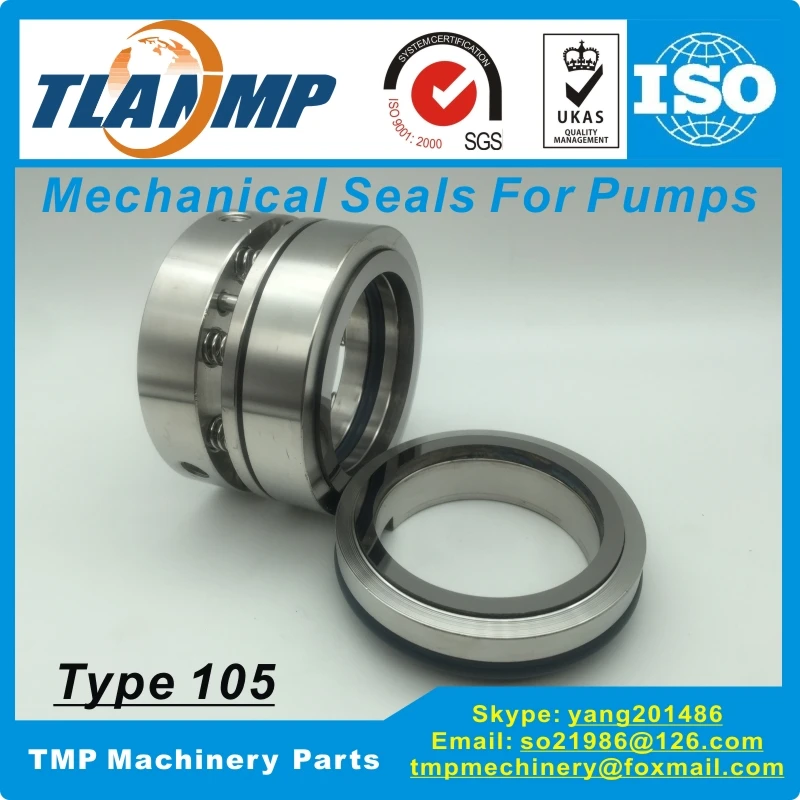 105-20/25/30/35/40/45/50/55/60/65/70/75/80 Mechanical Seals for Water pumps (Material:TC/TC/VIT) Seal Face:Tungsten carbide