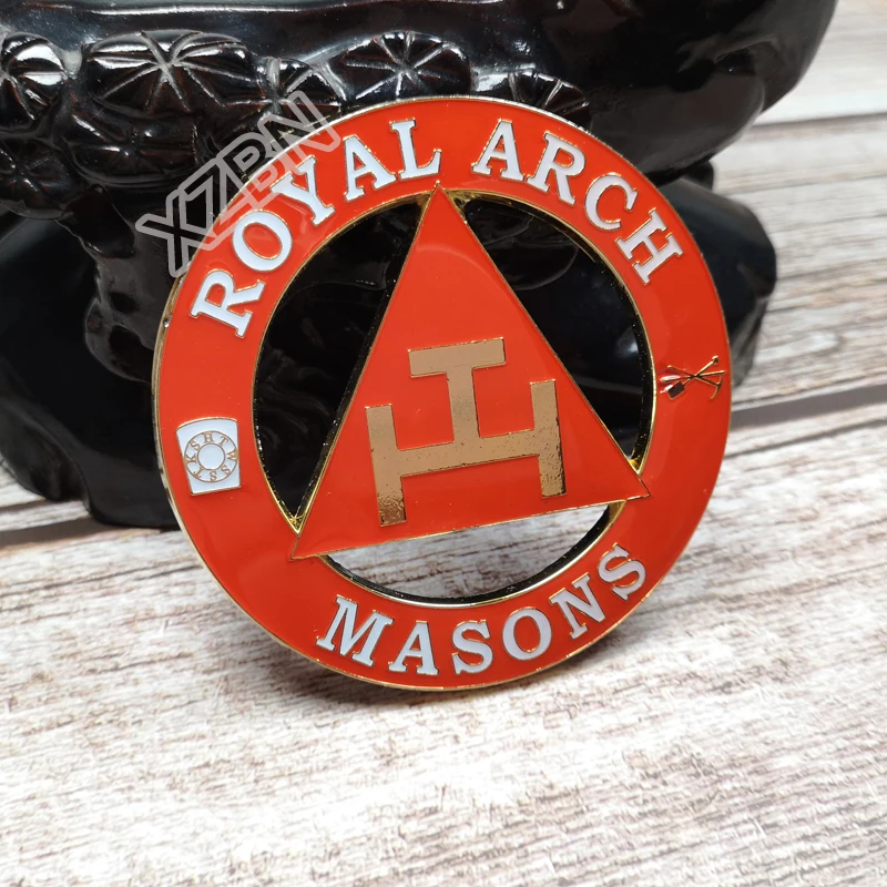 Masonic Car Badge Emblem Mason Freemason BCM14 ROYAL ARCH MASONS exquisite paint technique personality decoraction