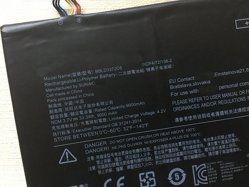 Imagem -03 - Supstone Original Novo Bbld3372d8 5b10n38140 Bateria do Portátil para Lenovo Ideapad Miix 32010icr Miix325-10icr 80xf000yge 80xf002hmz