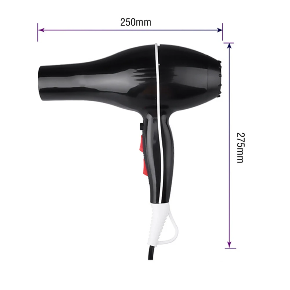 Secador de pelo profesional para salón, máquina de soplado eléctrico de aire caliente y frío, multifunción, 6 engranajes, 6000W