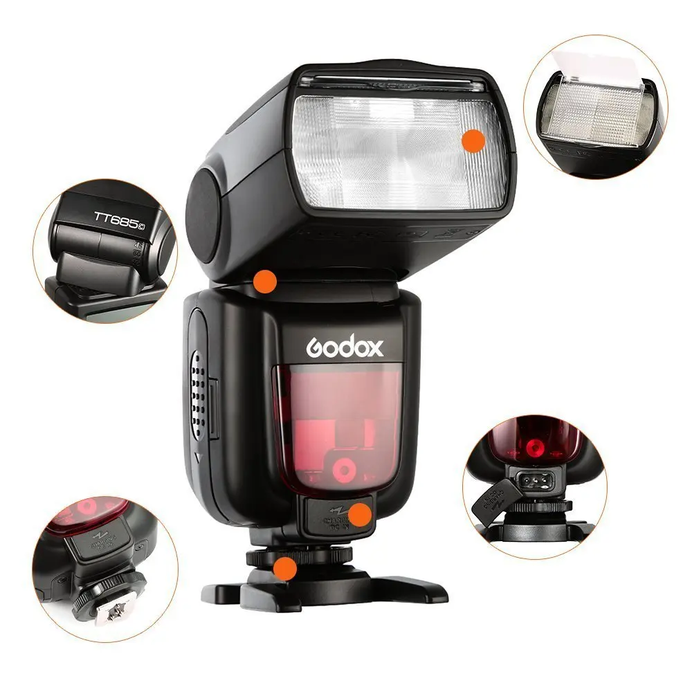 Godox Thinklite TTL TT685N Camera Flash High Speed 1/8000s GN60 for Nikon DSLR I-TTL II Autoflash