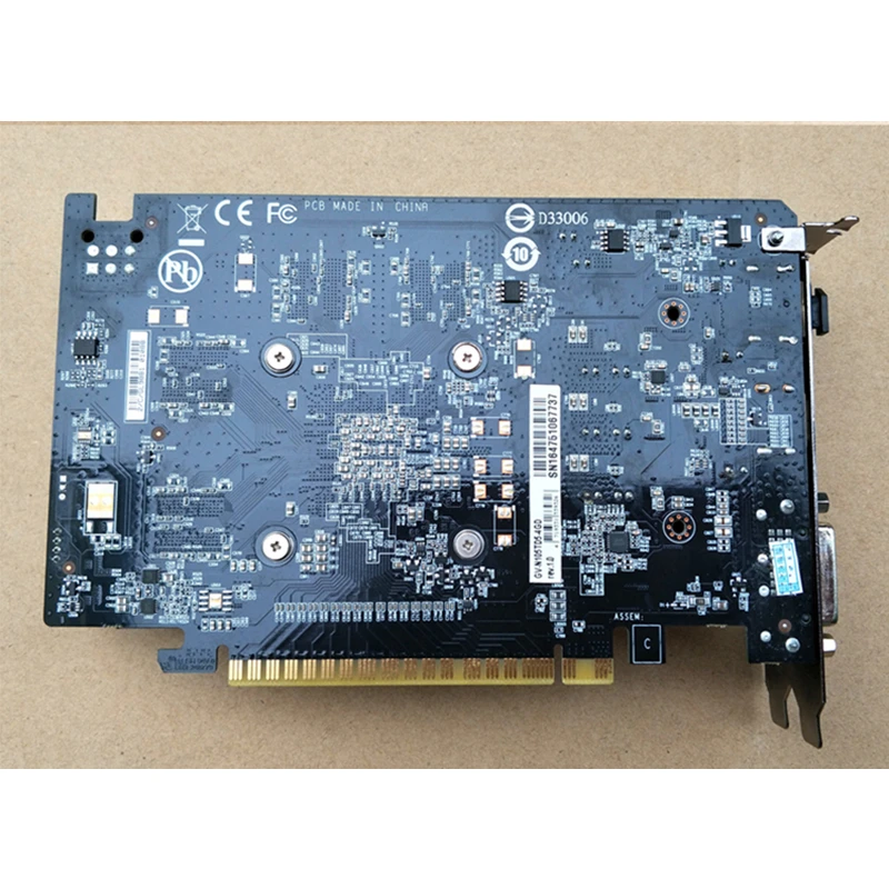 GIGABYTE GTX 1050Ti 4GB GPU Video Card 128Bit for nVIDIA Graphics Cards Geforce GTX 1050 Ti Hdmi VGA VideoCards Map GDDR5 Used