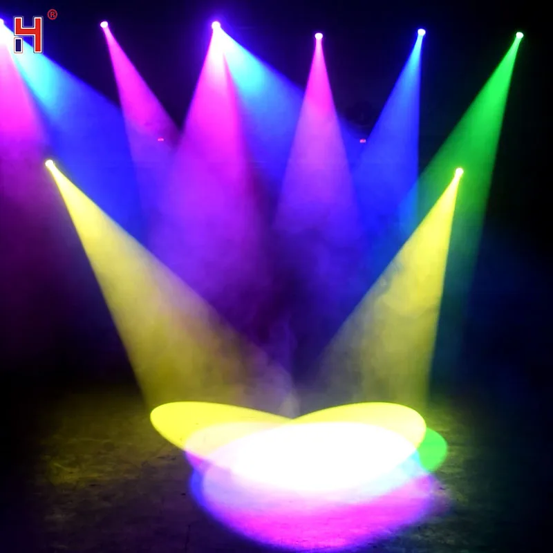 HongYi-minifoco Led Inno de bolsillo para DJ, luz de cabeza móvil de 60W, DMX, 8 Gobos, efecto PRISMA, equipo de iluminación para escenario, fiesta Disco