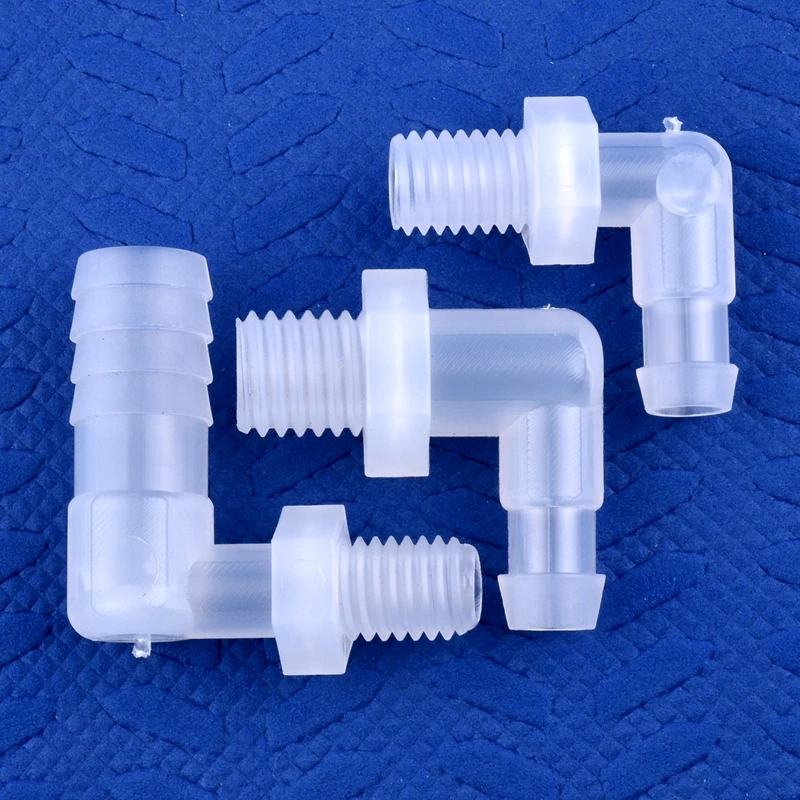 5 ~ 200 sztuk M6 ~ M12 do 4 ~ 12mm Food Grade plastikowe PP Pagoda złącze kątowe zbiornik akwarium armatura Micro wąż do nawadniania wspólne