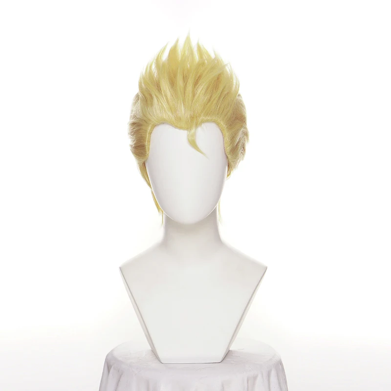 Anime Hanagaki Takemichi Cosplay Wig Short Golden Heat Resistant Synthetic Hair Wigs + Wig Cap