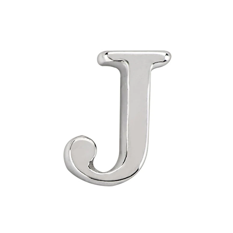 

10pcs letter J floating charms for Living glass locket