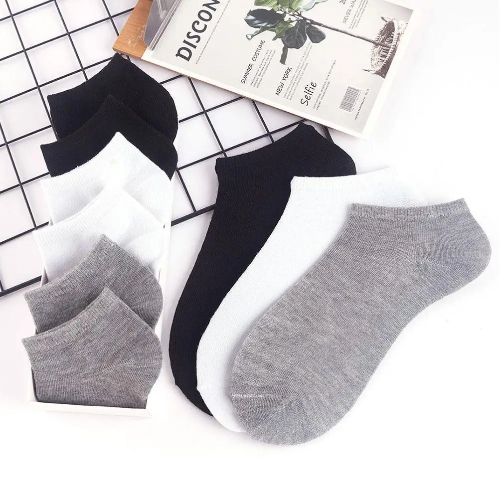 Spring Summer Solid Color Ankle Socks For Men Women Low Cut Socks Non Slip Breathable Thin Short Socks For Flats Loafer Sneakers