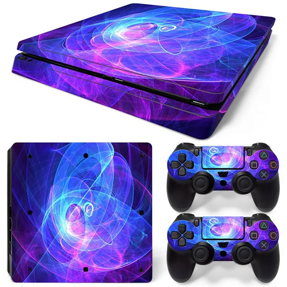 for PS4 Slim Decal Protective Skin Cover Sticker for PS4 Slim Console & Controller Stickers Vinyl