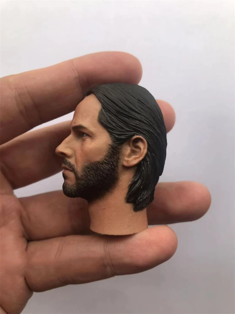 In Voorraad Te Koop 1/6e Snelle Jacht Versie 1.0 Keanu Reeves Mannelijke Hoofd Sculptuur Voor Gebruikelijke 12 inch Pop Action Figure