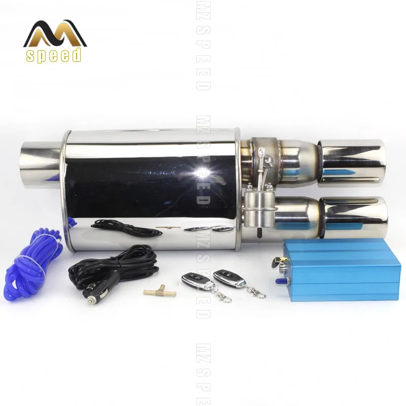 Accessories car exhaust pipe muffler 304 stainless steel exhaust pipe valve remote control modification muffler