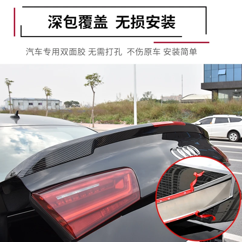 For Audi A6 C7 ABS Rear Trunk Spoiler Wing 4-door Sedan 2012 2013 2014 2015 2016 2017