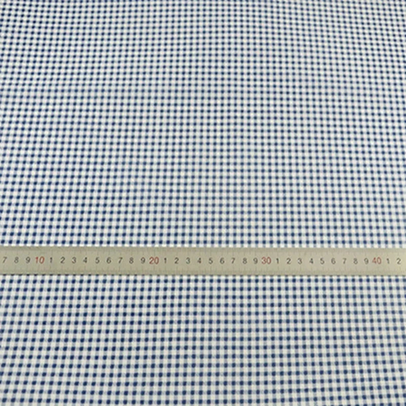 Rosa und weiß karierter Baumwollstoff zum Nähen von Steppdecken, Puppenzubehör, Material, Patchwork-Stoff im Meterware, dünn – Detail 33