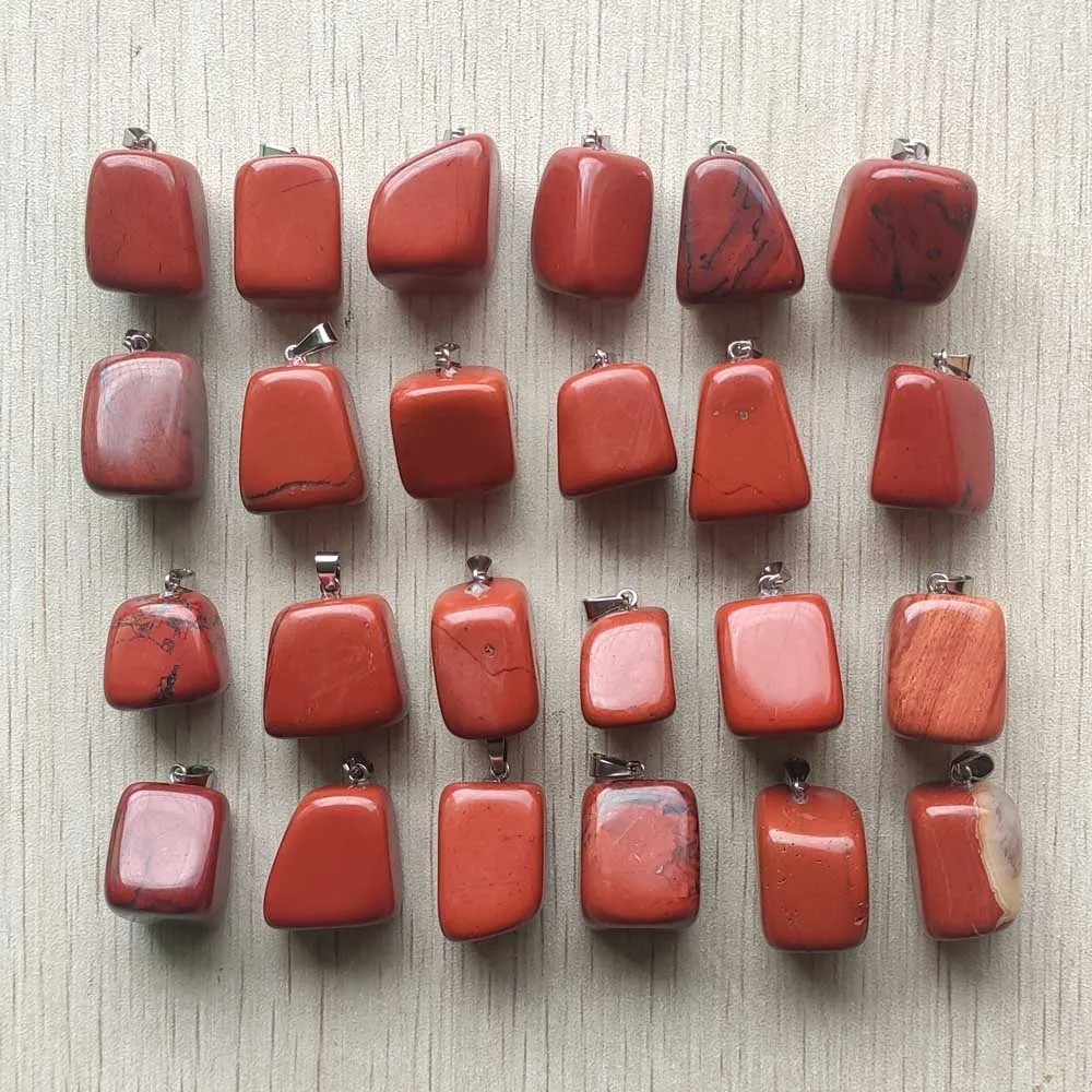 

Natural red stone New fashion good quality Irregular shape pendants for jewelry making wholesale 24pcs/lot free shipping