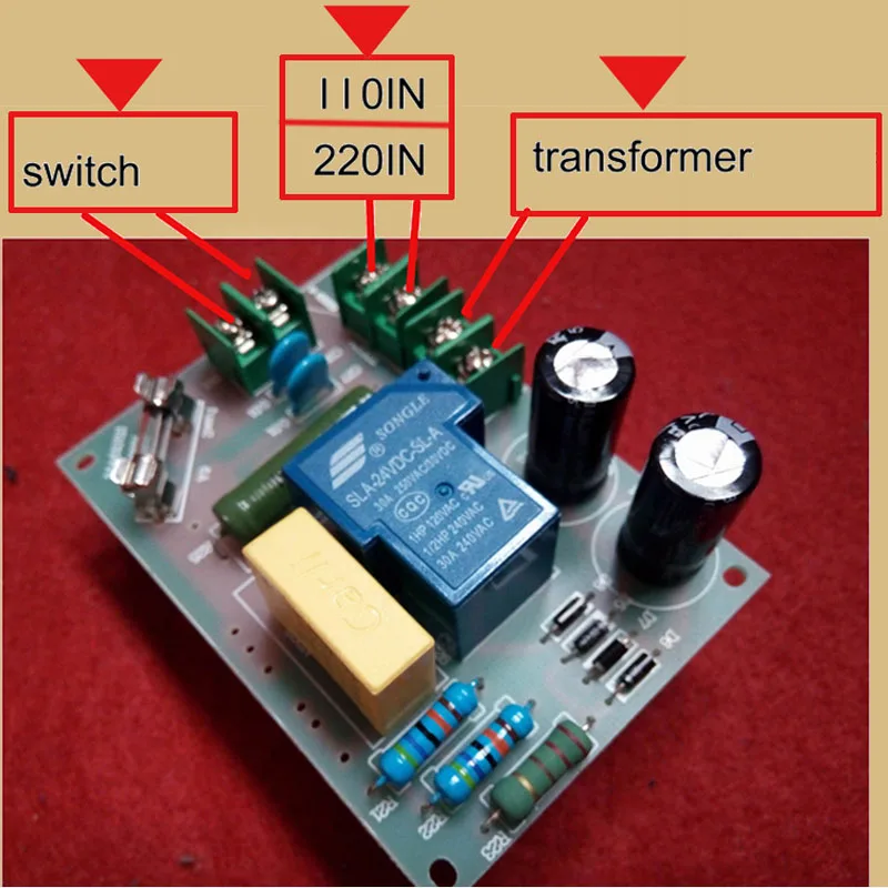 AC 220V 240V 2000W High Power Amplifier Soft Start Switch Delay Protection power buffer start diy Kits Current: 10A