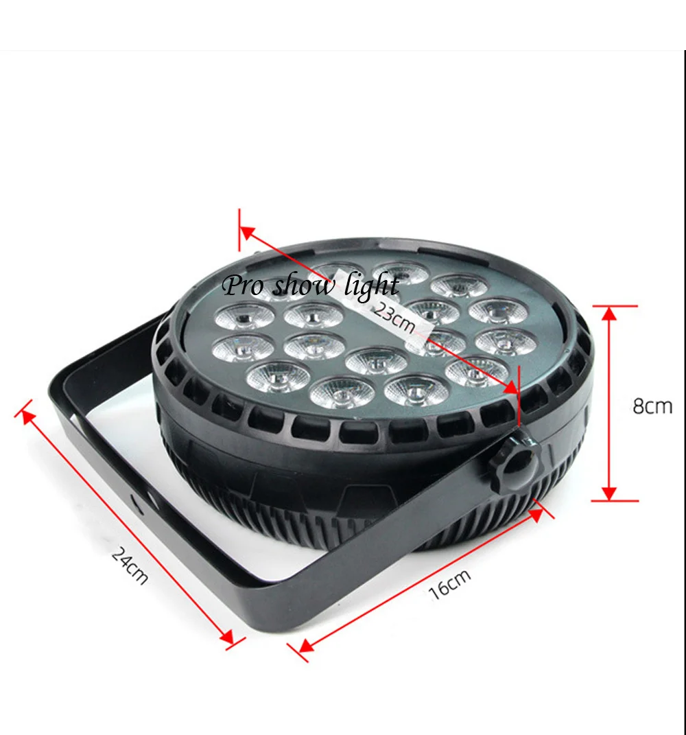 Flat LED Par RGBW DJ Lighting Effect DMX/Remote Control LED Par Light Par LED 18LEDS Dimming Strobe Light For Christmas Wedding