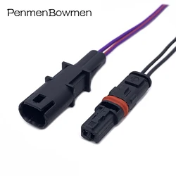 1 Set 2 Pin Car Modified Door Handle Rearview Mirror Heating Socket Electrical Connectors Wire Harness Plug For GT528i GT53