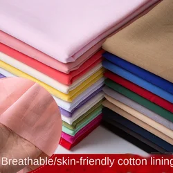 100*140cm 100% Cotton Lining Fabrics  Pure White Baby Clothes Jersey Fabric For Diy Tops Dress By the Meter Lining Screen