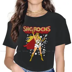 She-Ra and the Princesses of Power Adora TV Girls T Shirt She Rocks Female Tops 4XL Harajuku Kawaii Tees Ladies Cotton Tshirt