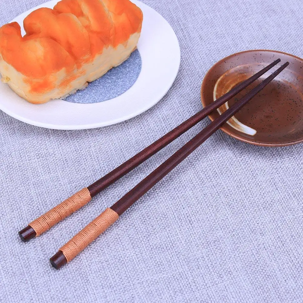 Natural Wood Chopsticks Spoon Japanese Korean Reusable Chopsticks for Sushi Kitchen Tableware Chinese Set Handmade Gifts