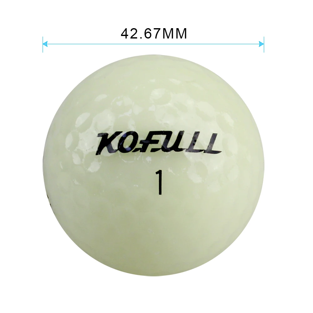 1 Set Fluorescent Luminous Night Light LED Golf Balls Glow In The Dark