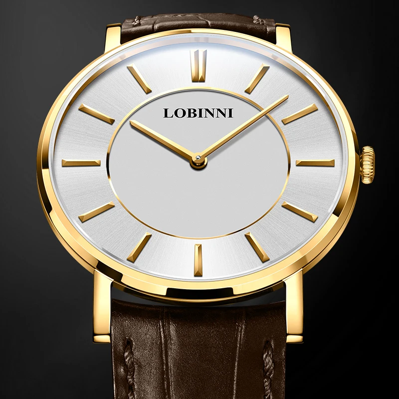 LOBINNI Women and Men Watches Luxury Couple waterproof Wristwatch Japan Citizen Quartz Watch Sapphire relogio masculino