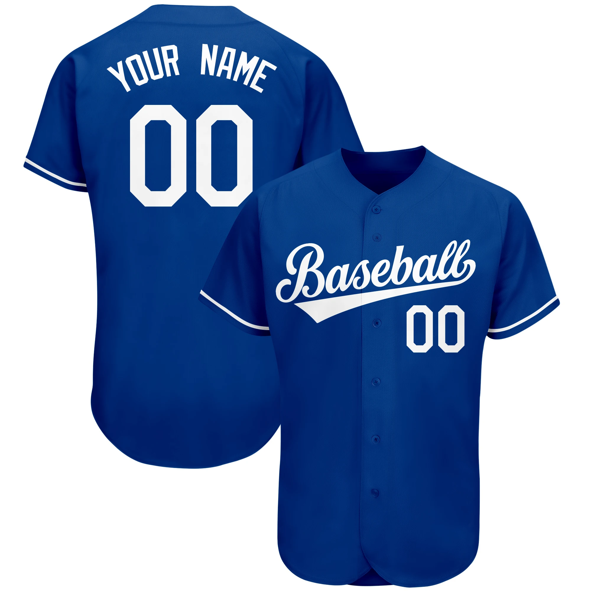 Wholesale Custom Baseball Jersey Men's Baseball Shirt Sublimation Printed Name/Number Quick-Drying Softball Sportswear for Youth