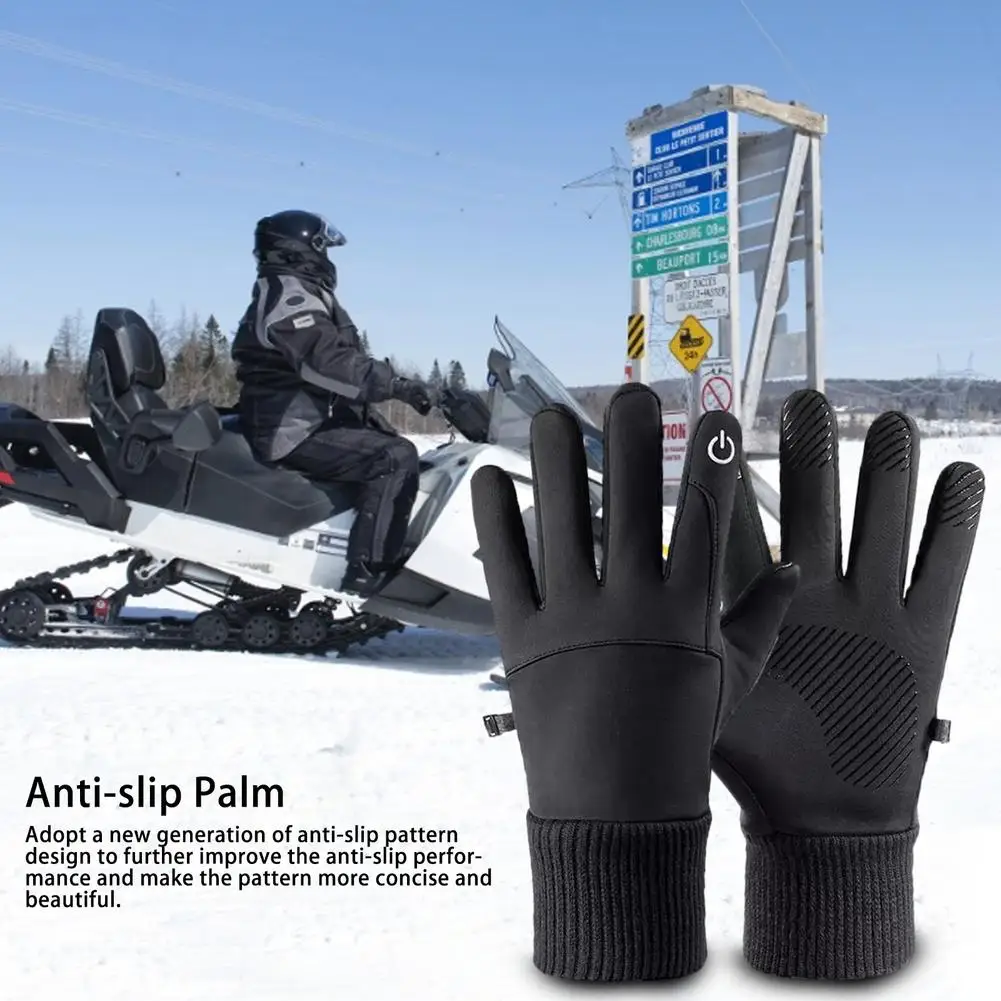 Winter Men Women Gloves Outdoor Sports Warm Motorcycle glove Thermal Fleece Running Ski Gloves Touch Screen Windproof Gloves