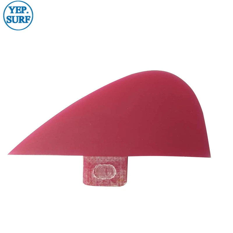 UPSURF-FCS Surfboard Paddling Center Fin, Fibreglass Red Fin Keel