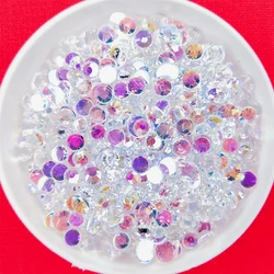 AAAA+ Quality Aurora Crystal AB FlatBack Non Hotfix Rhinestones Sewing Fabric Garment Glue On Rhinestone 3D Nail Art Strass