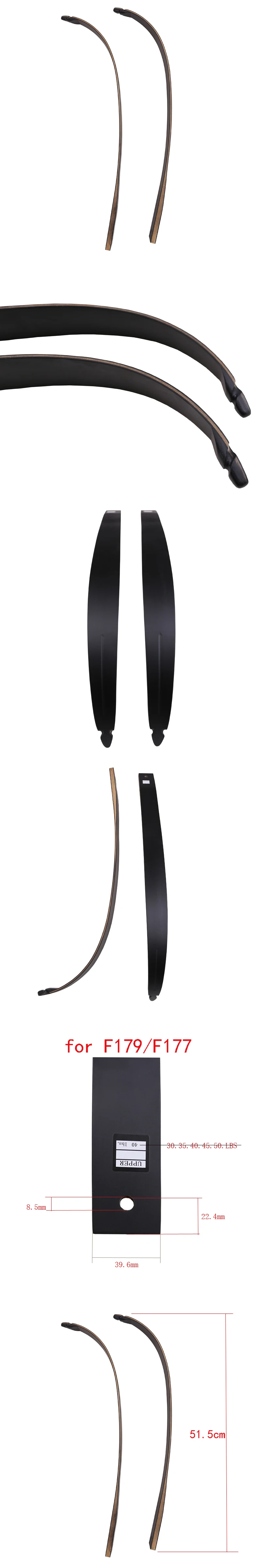 Für F179/F177 Hohe Qualität Nehmen Unten Recurve Bogen Gliedmaßen 30-50 £ für Mit Ahorn Holz Gesichert hohe Festigkeit Fiberglas Gliedmaßen – Detail 14