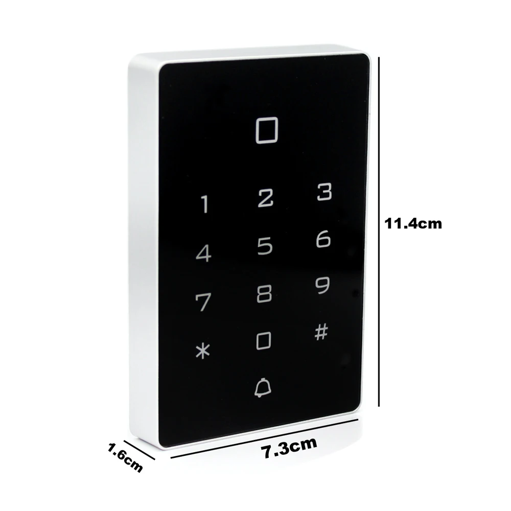 RFID Wifi Tuya APP Standalone Access Control keypad Backlight Touch Card Reader Wiegand Input and Output Waterproof(optional)