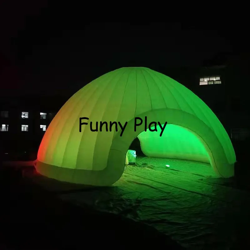 6m Diameter LED inflatable dome tent, inflatable air dome tent with light, porable inflatable party dome tent meeting room